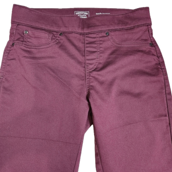 𝅺Pants Burgundy Skinny shapping pants Cotton blend SIGNATURE LEVI STRAUSS GOLD - Picture 2 of 11